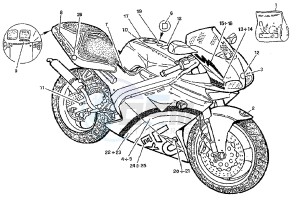 MITO EVOL.125 drawing LABEL COLOR “G”