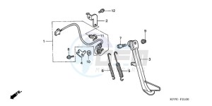 CBR125RWA Germany - (G / BLA) drawing STAND