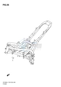 SFV650 (E3-E28) Gladius drawing FRAME (SFV650AL1 E28)