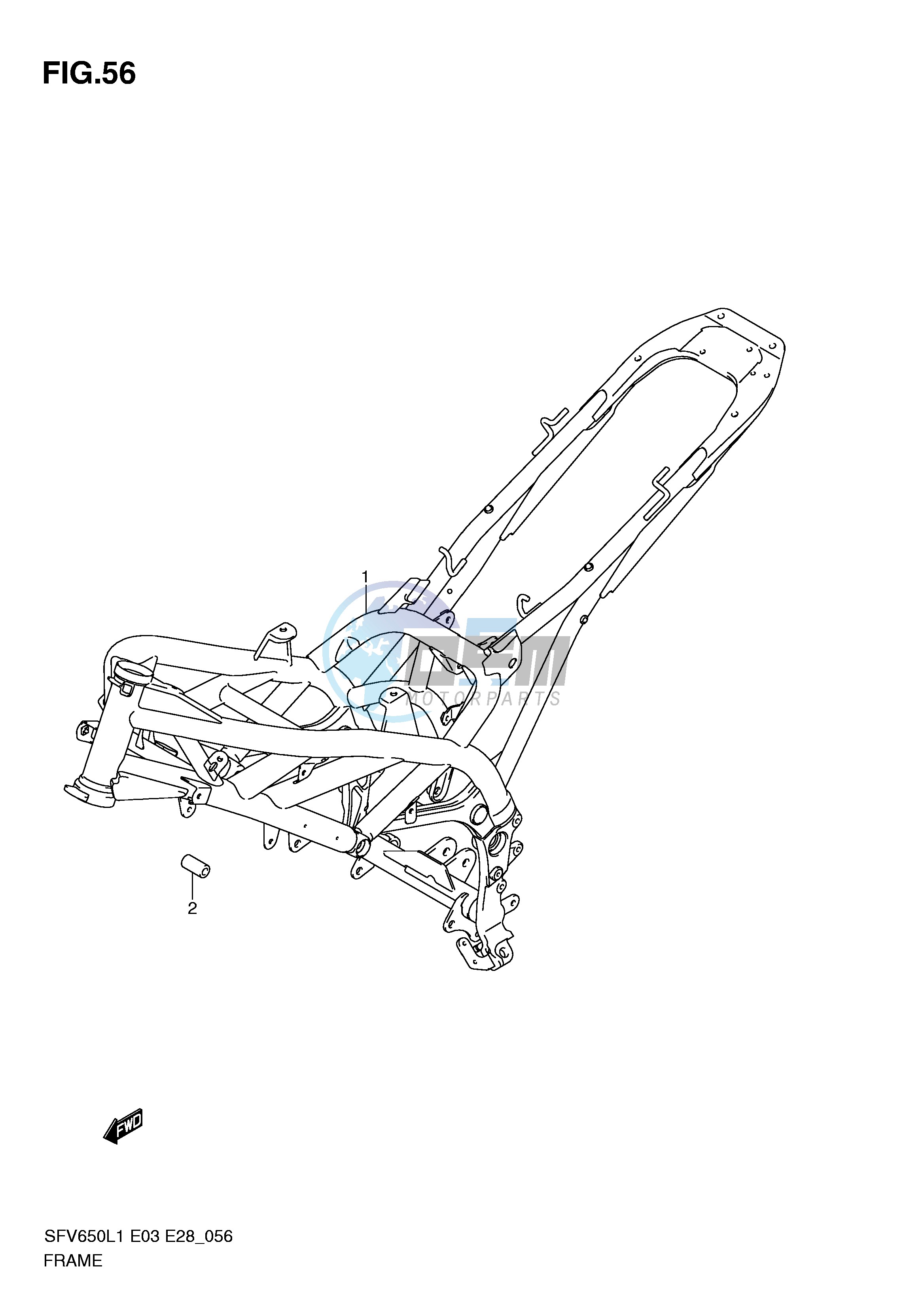 FRAME (SFV650AL1 E28)