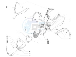 MP3 500 LT Sport drawing Front shield