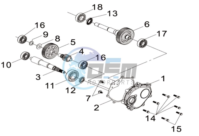 MISSION CASE - DRIVE SHAFT