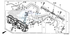 CB650FAH 2ED - (2ED) drawing THROTTLE BODY