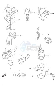 DF 9.9B drawing Sensor/Switch Non-Remote Control