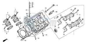 ST1100P drawing LEFT CYLINDER HEAD