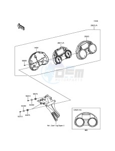 ZZR1400 ABS ZX1400JGF GB XX (EU ME A(FRICA) drawing Meter(s)