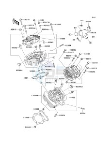 VN 1500 D[VULCAN 1500 CLASSIC] (D1-D2) [VULCAN 1500 CLASSIC] drawing CYLINDER HEAD