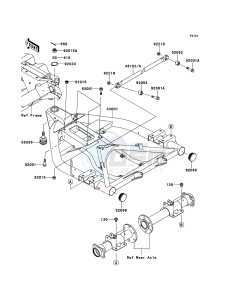 MULE_610_4X4 KAF400ACF EU drawing Swingarm