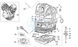 V7 CafÃ¨ 750 drawing Crank-case