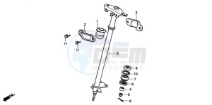 TRX90 SPORTRAX 90 drawing STEERING SHAFT