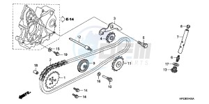 TRX90XB drawing CAM CHAIN