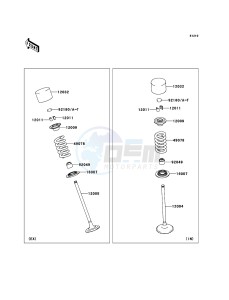 Z1000 ZR1000DDF FR GB XX (EU ME A(FRICA) drawing Valve(s)