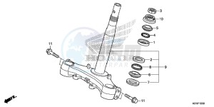 SH125ASE SH125AS UK - (E) drawing STEERING STEM