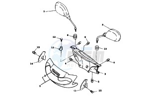 XC K CYGNUS R 125 drawing COWLING