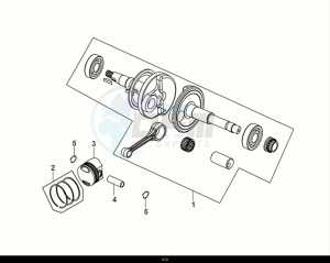 FIDDLE IV 50 (XG05W1-NL) (E5) (M1-M3) drawing CRANK SHAFT