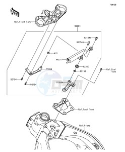 NINJA ZX-6R ABS ZX636FGFA GB XX (EU ME A(FRICA) drawing Accessory(Steering Damper)