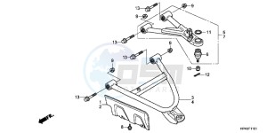 TRX420FMC drawing FRONT ARM (4WD)