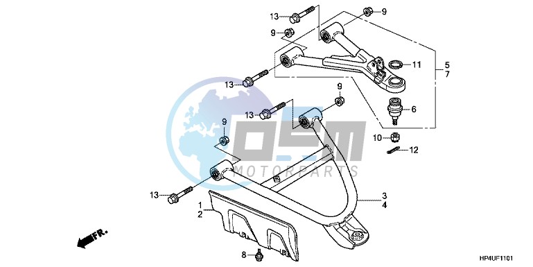 FRONT ARM (4WD)