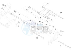 MEDLEY 125 4T IE ABS E3, E4 (APAC) drawing Swinging arm