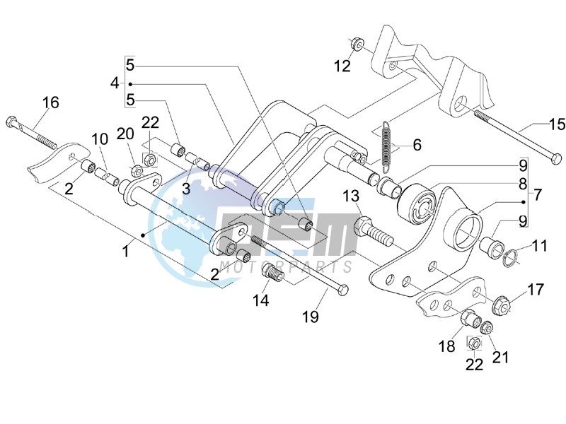 Swinging arm