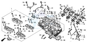 CBX750P2 drawing CYLINDER HEAD