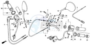 VT750C drawing HANDLE SWITCH