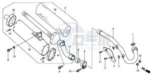 CRF450R drawing EXHAUST MUFFLER (CRF450R2-CM)