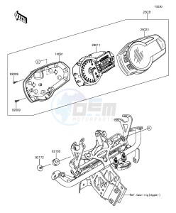 Z1000SX_ABS ZX1000MFF FR GB XX (EU ME A(FRICA) drawing Meter(s)