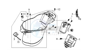 JET EURO X 100 L6 drawing HELMET BOX