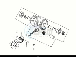 SYMPHONY ST 50 (XL05W1-NL) (E5) (M1) drawing CRANK SHAFT