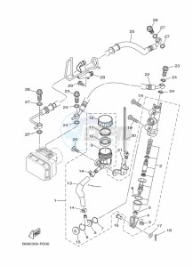 YZF320-A YZF-R3 (B2XF) drawing REAR MASTER CYLINDER