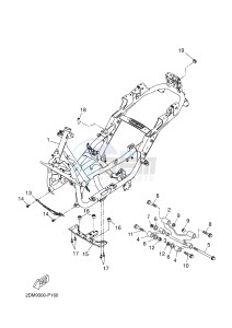 YP125RA (ABS) X-MAX125 ABS X-MAX (2DMA 2DMA) drawing FRAME