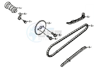 SYMPHONY 125 drawing CHAIN / CHAIN TENSIONER / CHAIN GUIDE