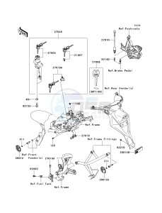 KLE 650 A [VERSYS] (9F-9F) A7F drawing IGNITION SWITCH