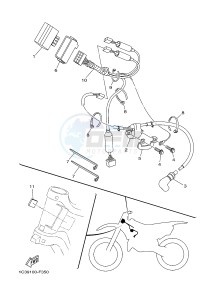 YZ125 (1SR9 1SRA 1SRB 1SRC 1SRC) drawing ELECTRICAL 1