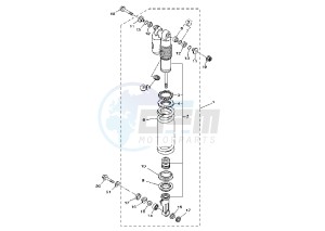 YZ F 250 drawing REAR SUSPENSION MY01