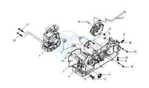 VS125S drawing CRANKCASE L / R