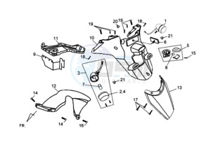 ORBIT II 50 TS drawing INDICATOR - REAR FENDER - MUDGUARD