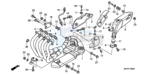 CB600FA9 UK - (E / ABS MKH) drawing EXHAUST MUFFLER