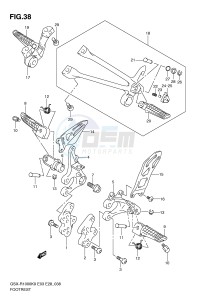 GSX-R1000 (E3-E28) drawing FOOTREST