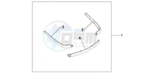 GL18009 Europe Direct - (ED / AB NAV) drawing CHROME TRUNK MOUL