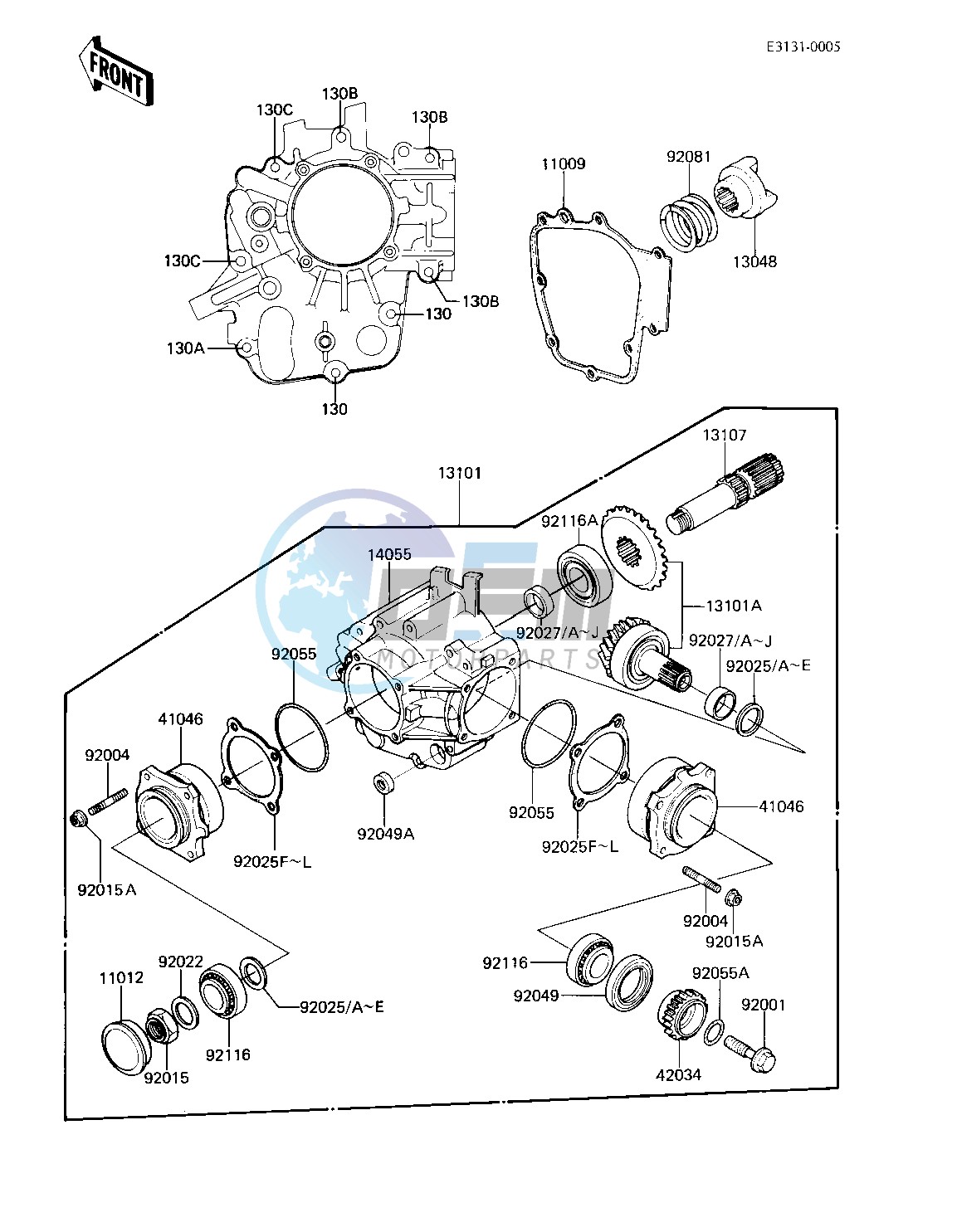 FRONT BEVEL GEARS