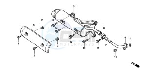 FES250 FORESIGHT drawing EXHAUST MUFFLER (FES2505)