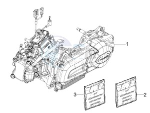 MP3 125 ie drawing Engine assembly