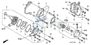 CB1000RA UK - (E / MPH) drawing WATER PUMP