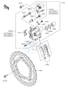 NINJA 650 EX650KJF XX (EU ME A(FRICA) drawing Front Brake