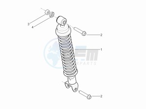 Typhoon 50 2t e3 (CH) Switserland drawing Rear suspension - Shock absorbers