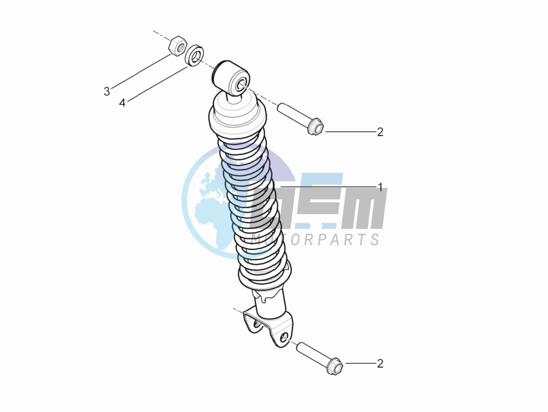 Rear suspension - Shock absorbers