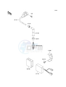 KLX 300 A [KLX300R] (A7-A9) [KLX300R] drawing IGNITION SYSTEM