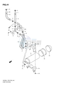 GZ250 (P3) drawing EVAPO SYSTEM (P33)